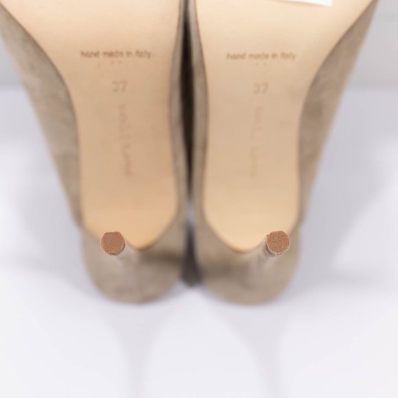 Manolo Blahnik Epafrodito Suede Mules - Picture 13 of 15